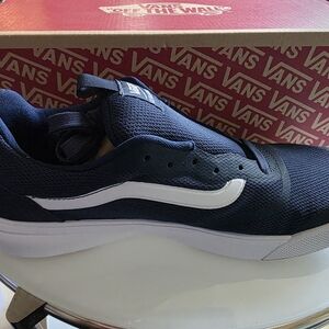 Vans Men's Navy and White Ultrarange Sneakers